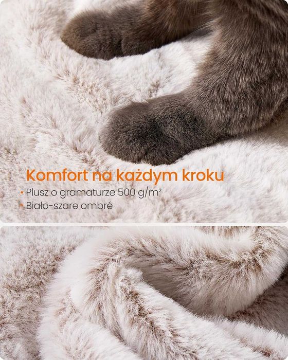 Duży drapak 135 cm z miękkim pokrowcem dla kotów Ombre POWYSTAWOWY