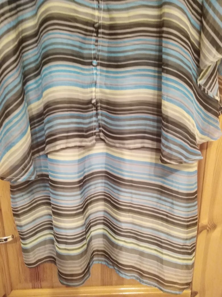 Tunika bluzka paski C&A paski oversize