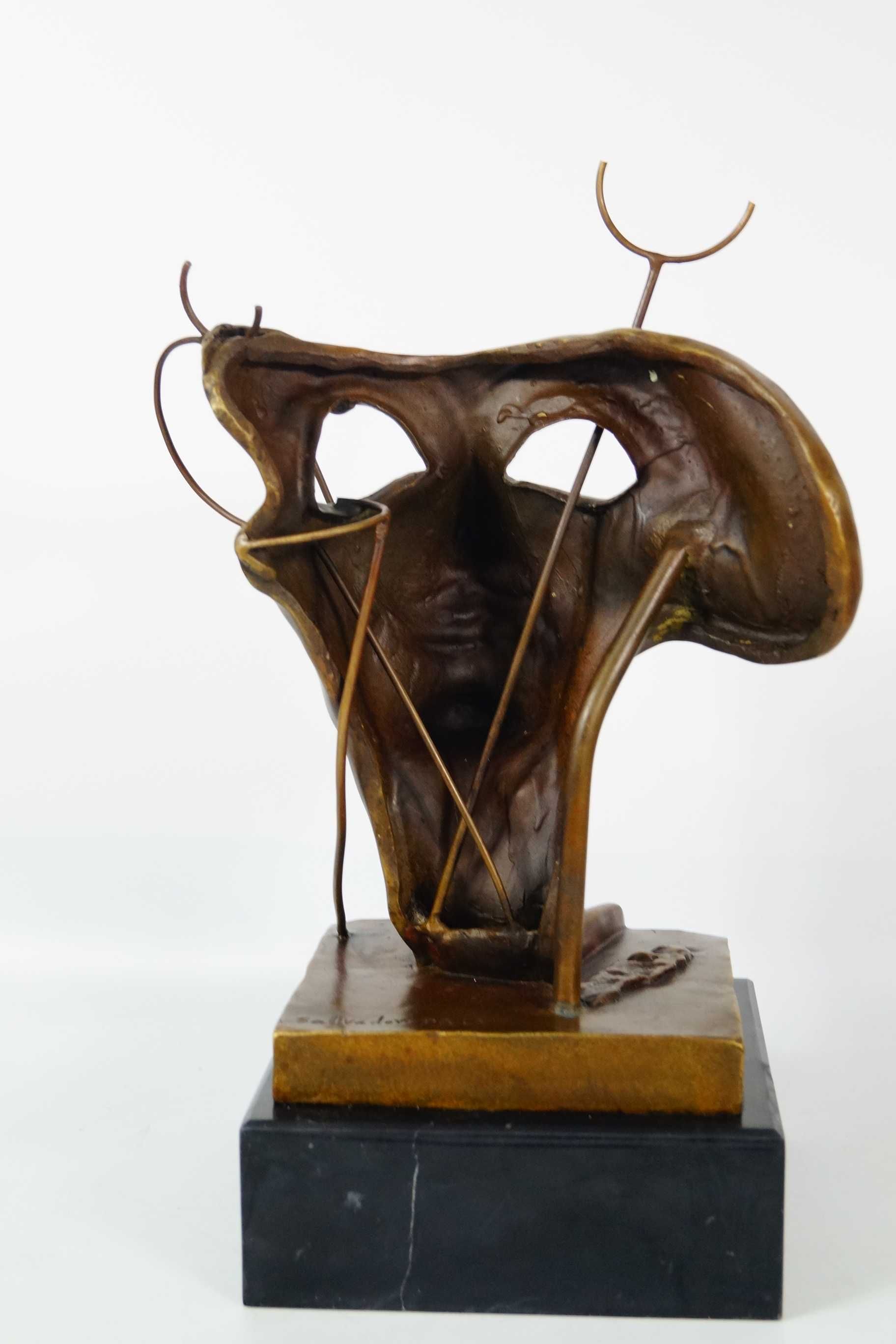 Figura z brązu rzeźba twarz abstrakcja SALVADOR DALI