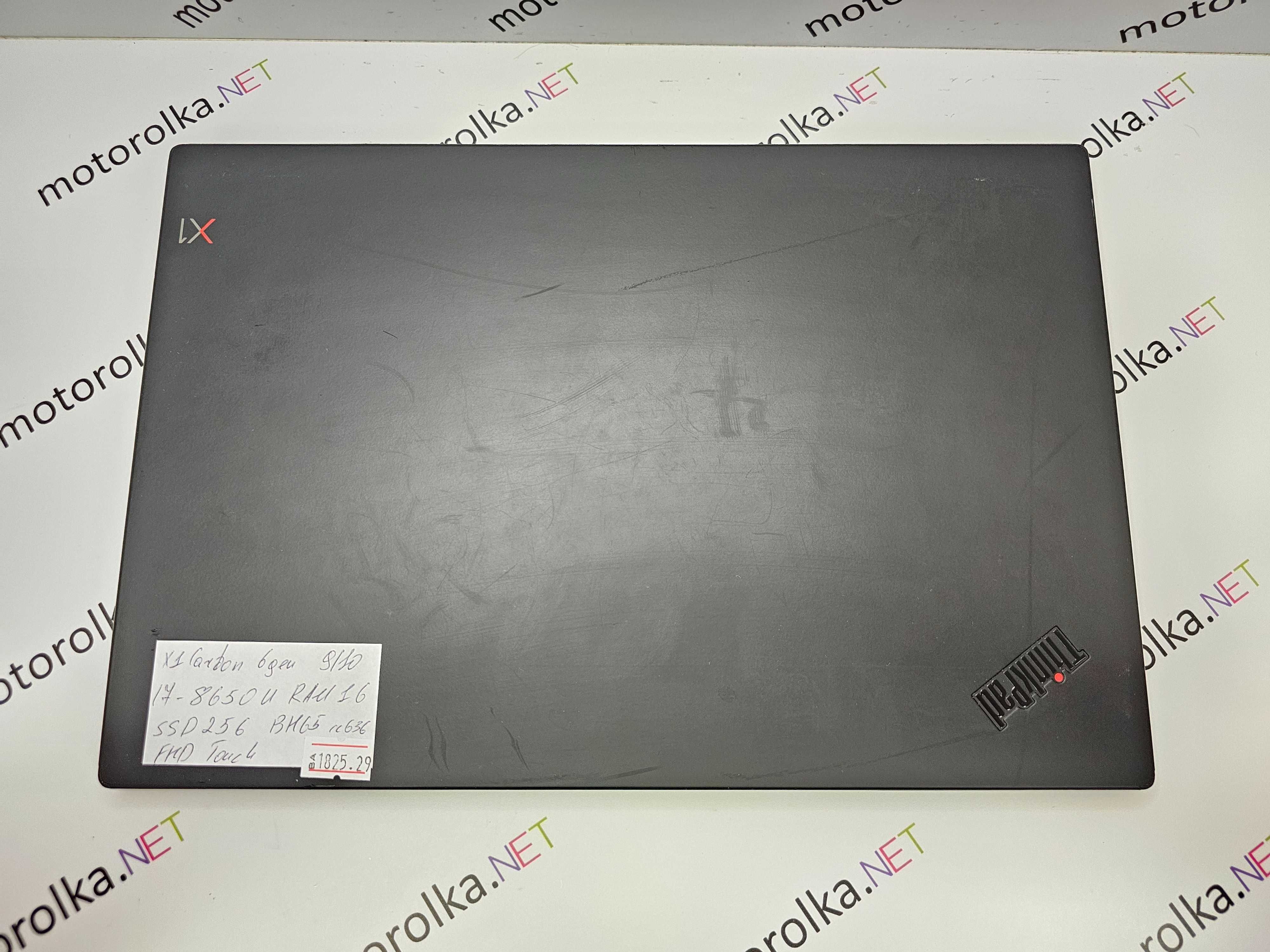 Ноутбук Lenovo ThinkPad X1 Carbon Gen 6 14" FullHD/i7-8650U/16/256 №1