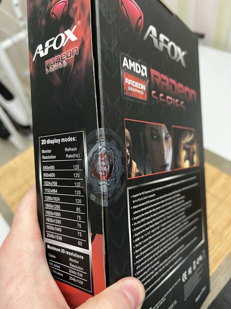 Нова запечатана відеокарта AFOX Radeon Rx 580 8Gb