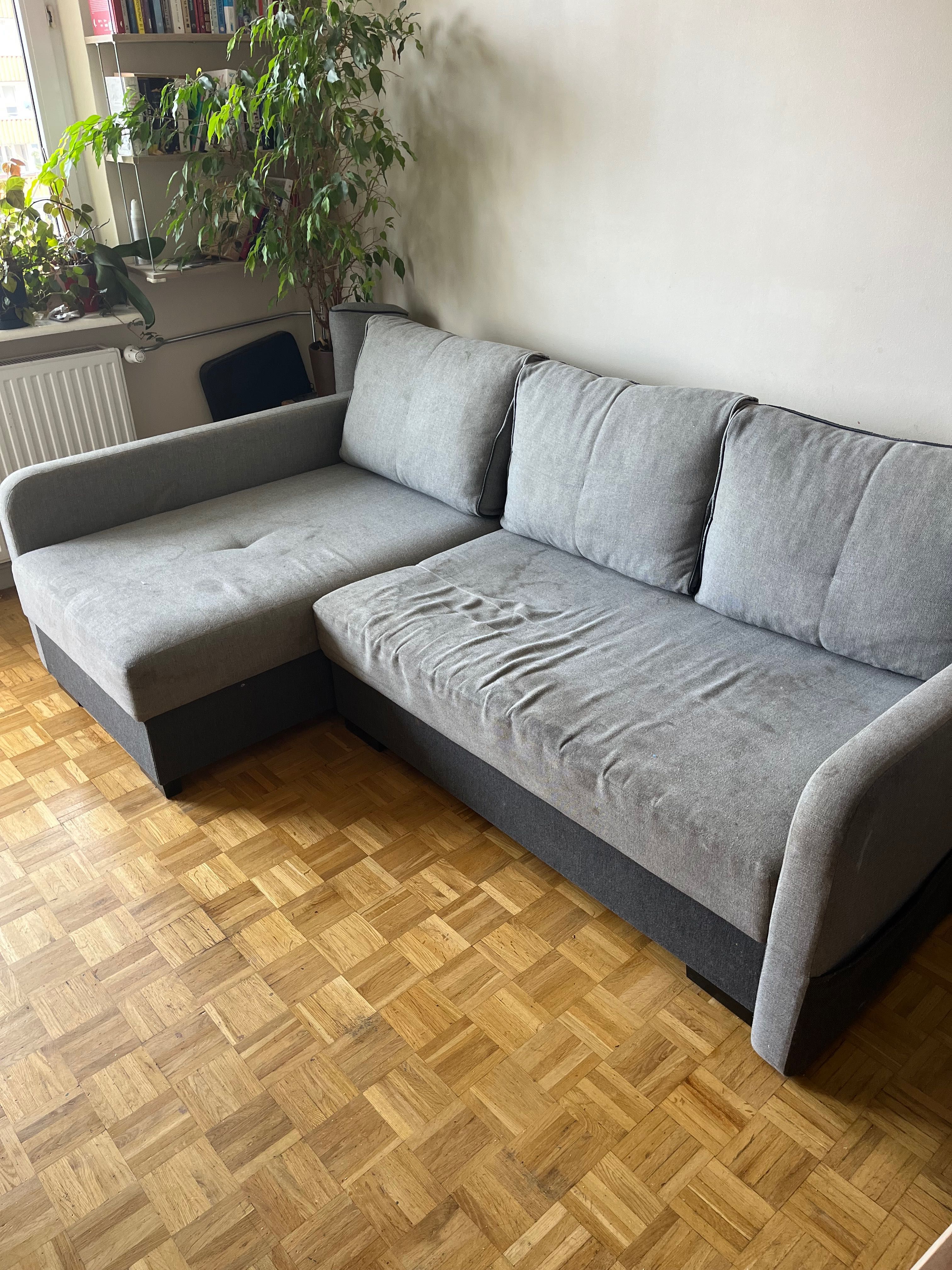 Łóżko narożnik spanie
