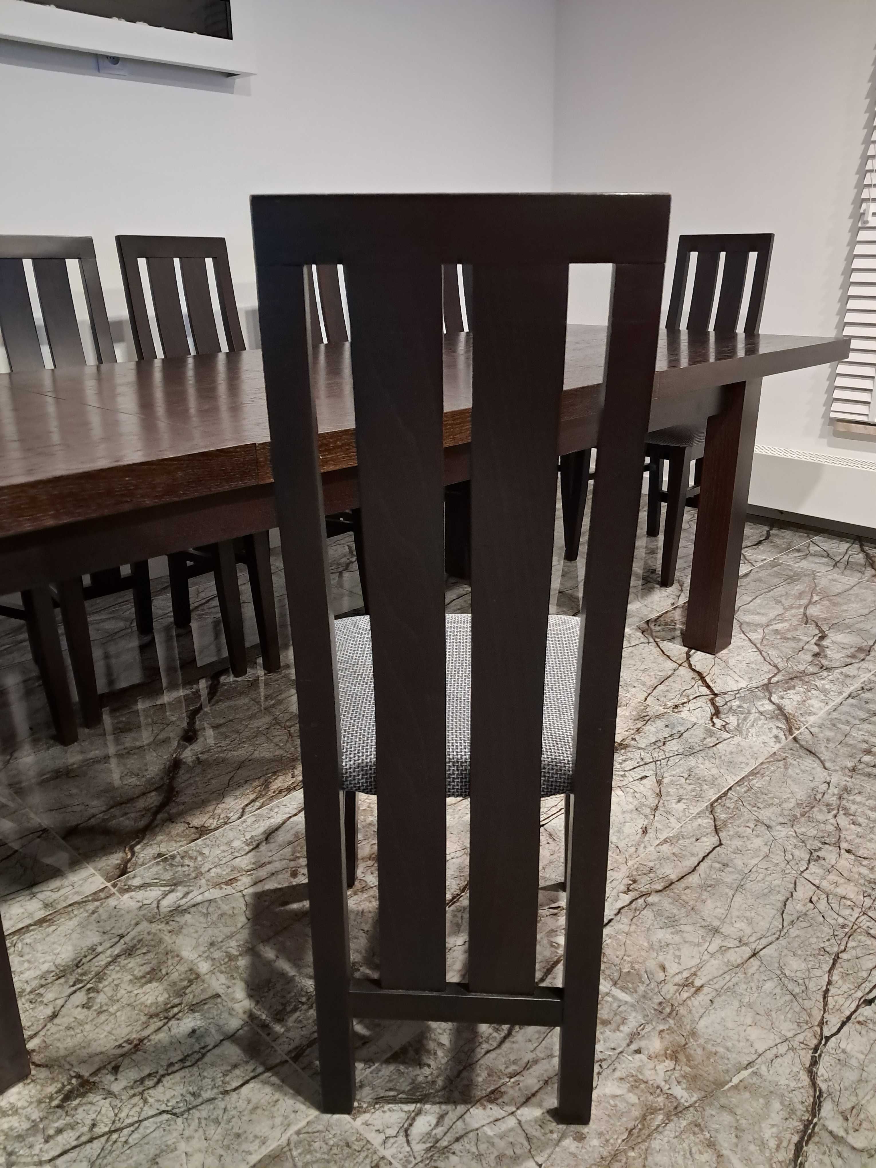 Stół 100×200(do 300) 8 krzeseł
