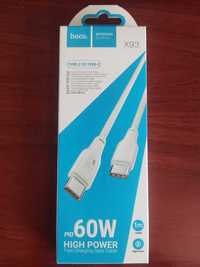 Кабель USB 60W Type-C to Type-C, Apple Lightning to USB Foxconn