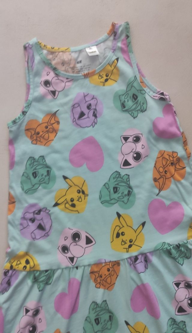 H&M sukienka Pokemon r.122/128