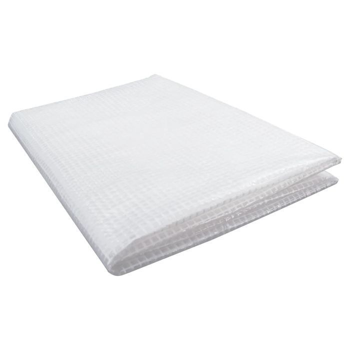 vidaXL Plandeka Leno, 140 g/m², 6x12 m, biała