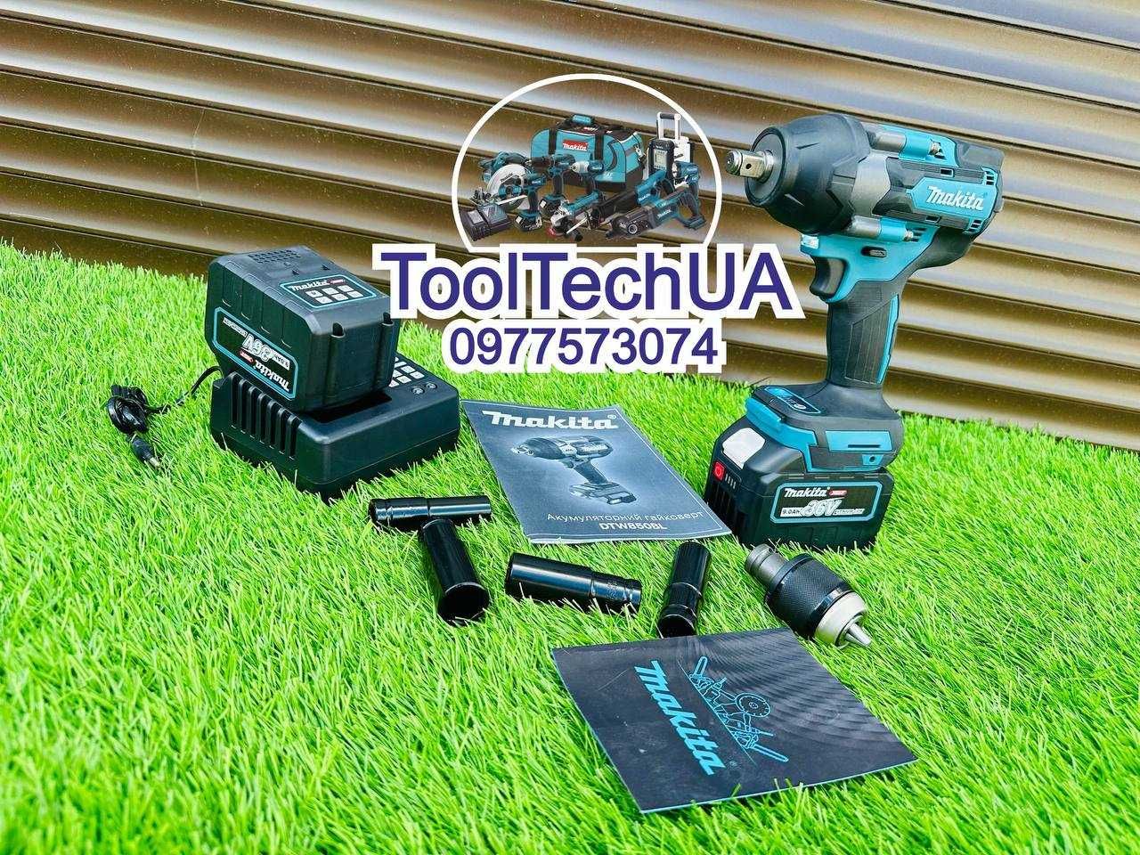 Набор на акумуляторі 2/1 Makita Гайковерт DTW850BL + Балгарка DGA504BL