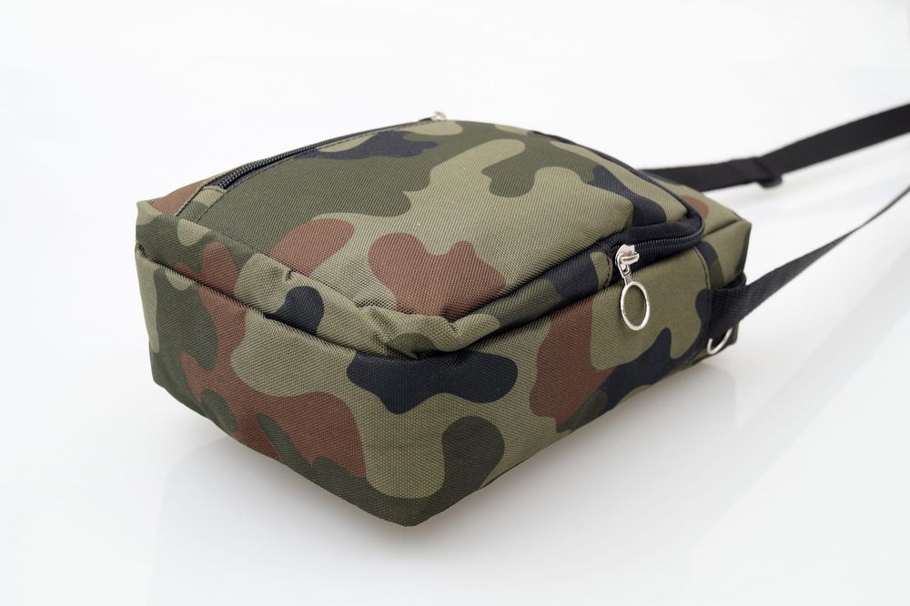 SASZETKA męska materiałowa torba z paskiem na ramię V295 moro