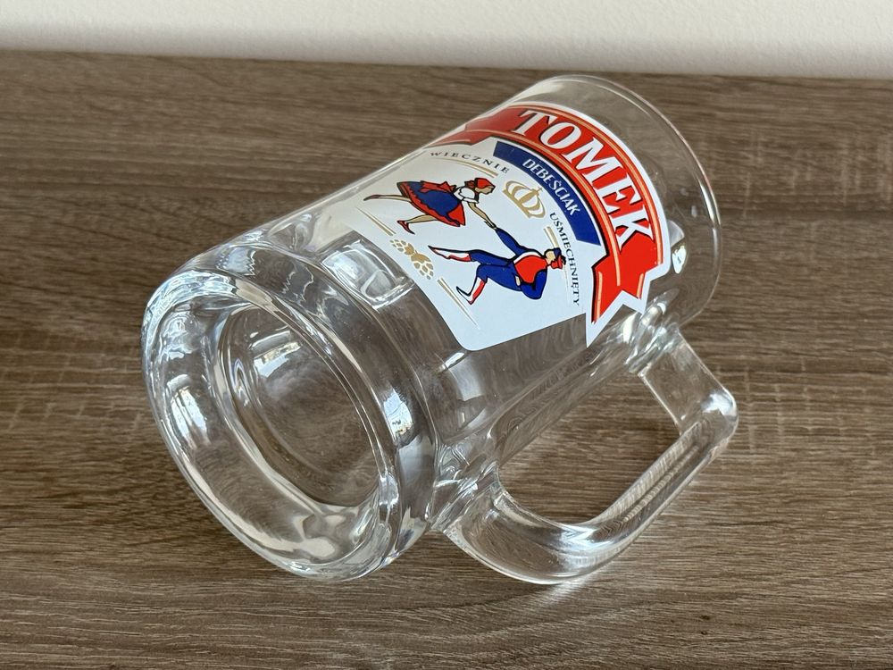 Kufel do piwa 400ml, kolekcjonerska szklanka z imieniem Tomek