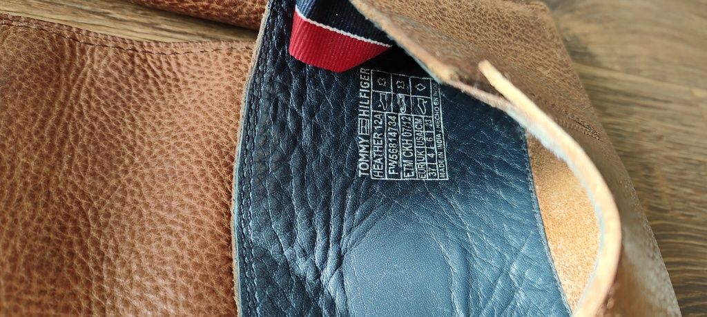 Buty Kozaki damskie Tommy Hilfiger skórzane 37.