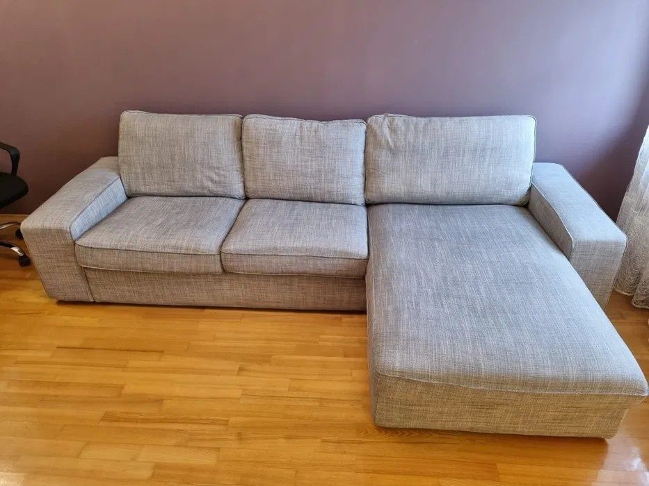 Sofa 4-osobowa z szezlongiem