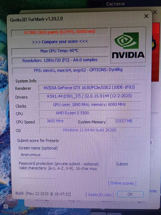 Відеокарта ASUS GeForce GTX 1630 PHOENIX 4 ddr6 енергоефективна