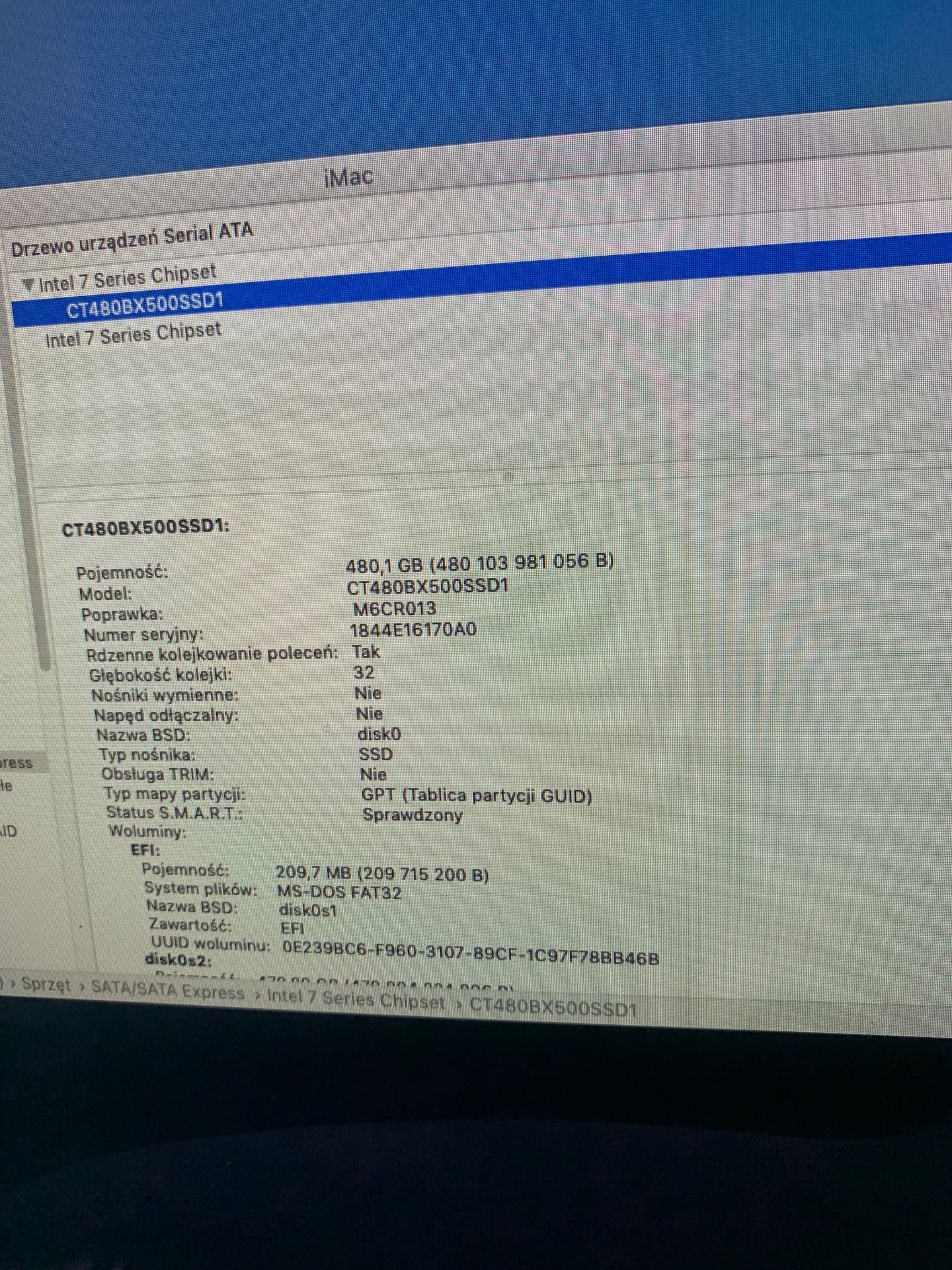 iMac 27 A1419 i5 ram 16GB GTX ssd 480GB os Mojave