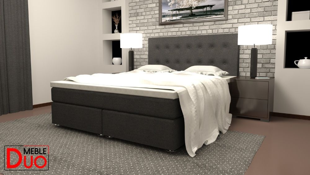 Łóżko hotelowe kontynentalne BOSTON Standard Z2 140x200 sypialnia
