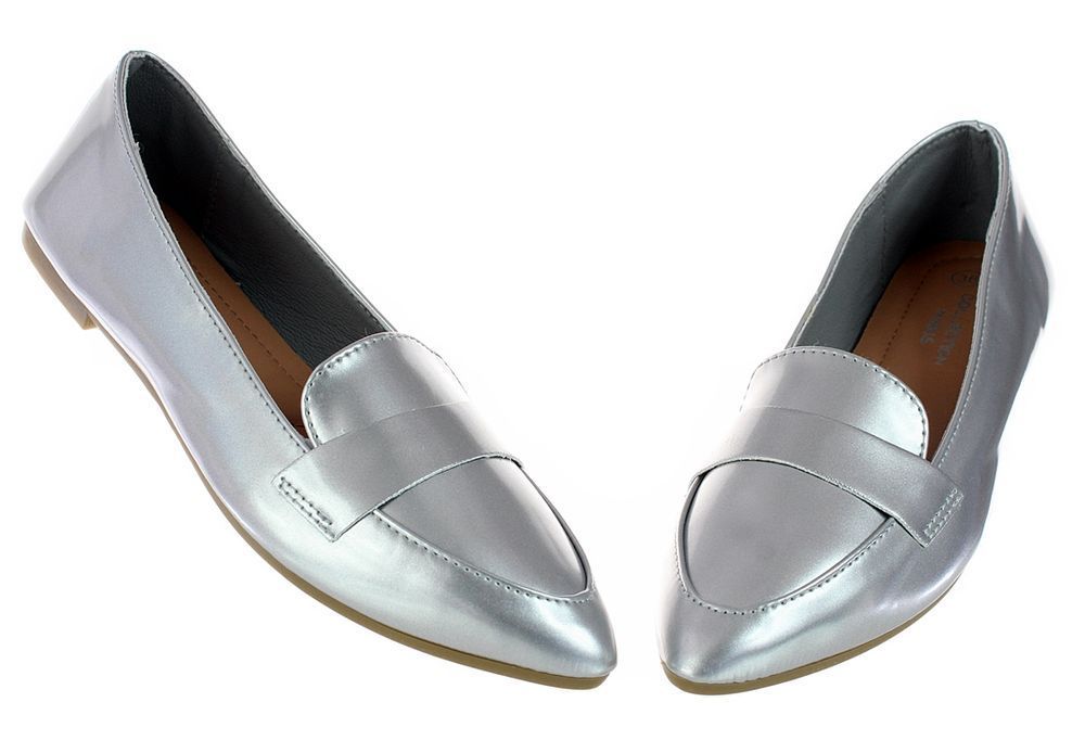 Rozmiar: 38 Baleriny Mokasyny Lakierki Eleganckie Buty Damskie 6357