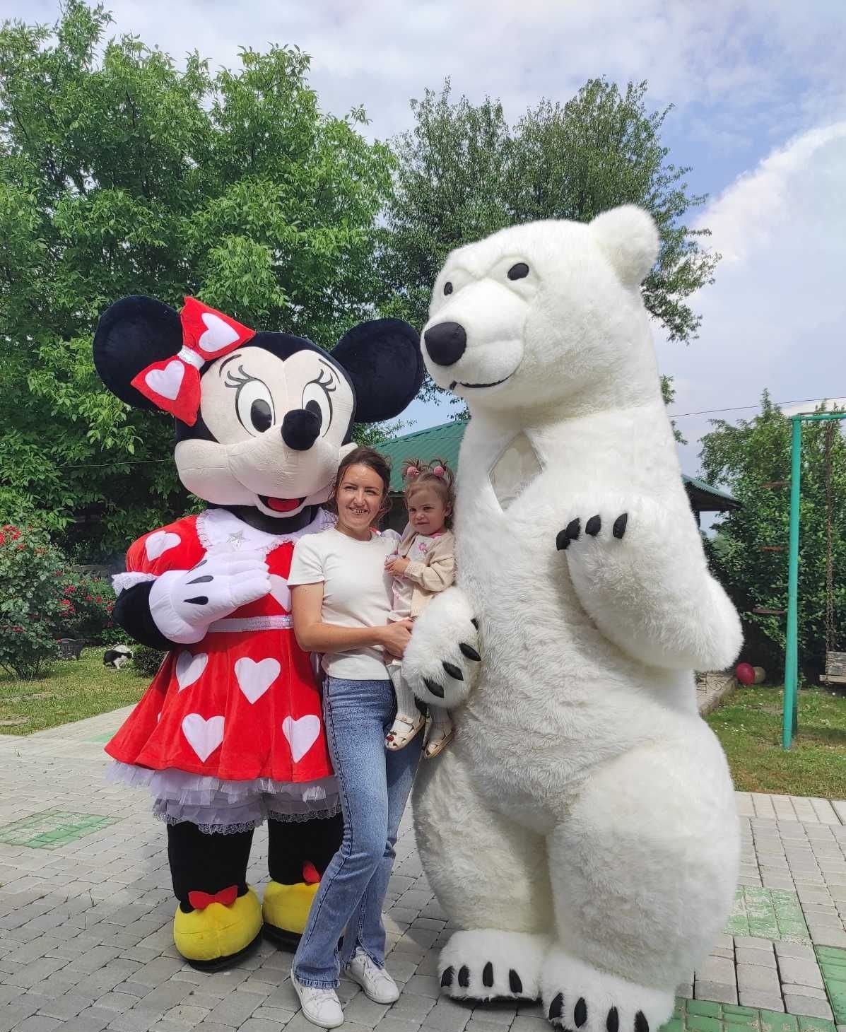 Аніматори, Білий ведмідь, Пес Патрон, Мікі і Міні Маус, Панда