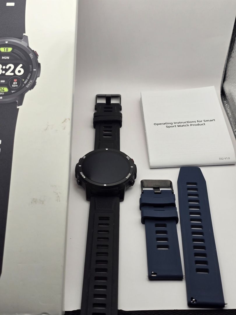 ++ Inteligentny zegarek S52 muzyka Bluetooth 1,43 cala ++
