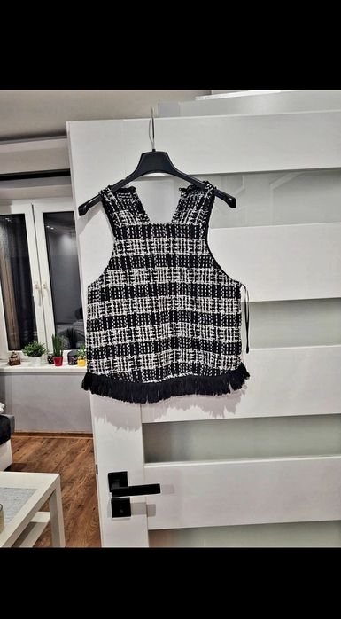 Bluzka Zara top w kratkę