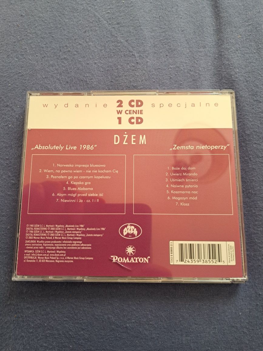 Dżem Absutely Live 1986/Zemsta Nietoperzy Wydanie Specjalne CD2 Nowe