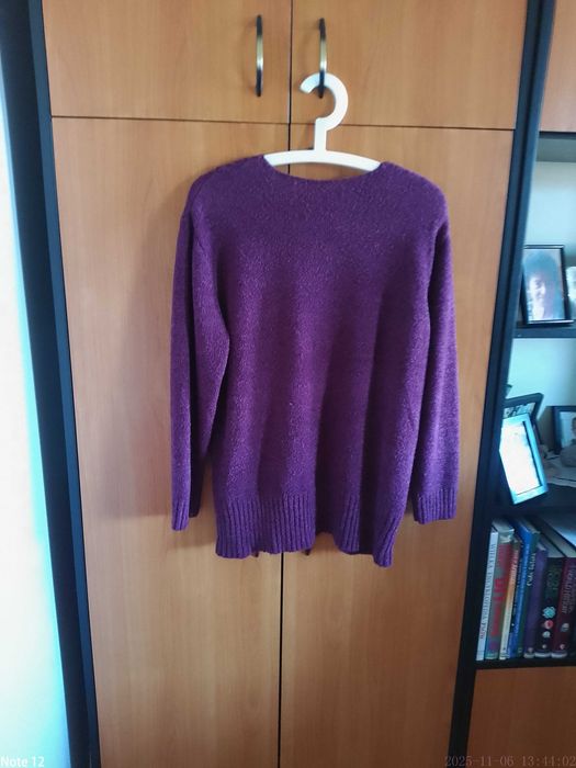 Sweterek damski w kolorze fioletowym