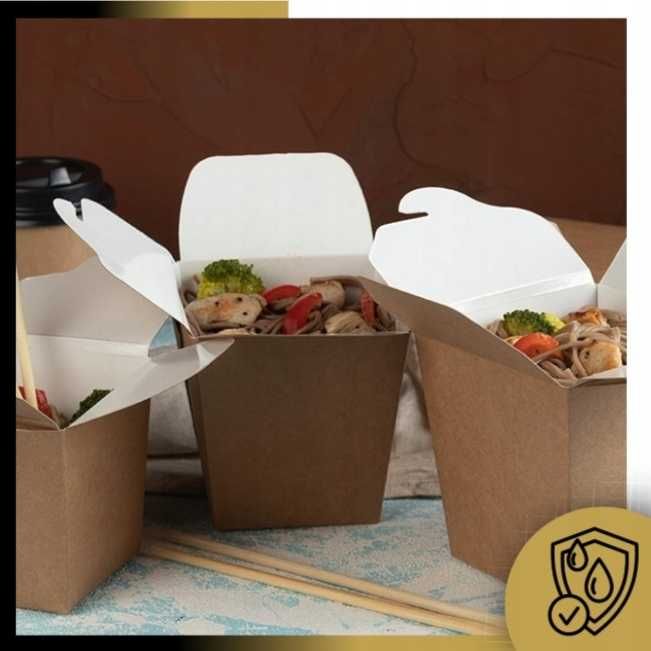 Opakowanie Na Wynos NOODLE BOX-KEBAB BOX Kraft 750ml 50szt