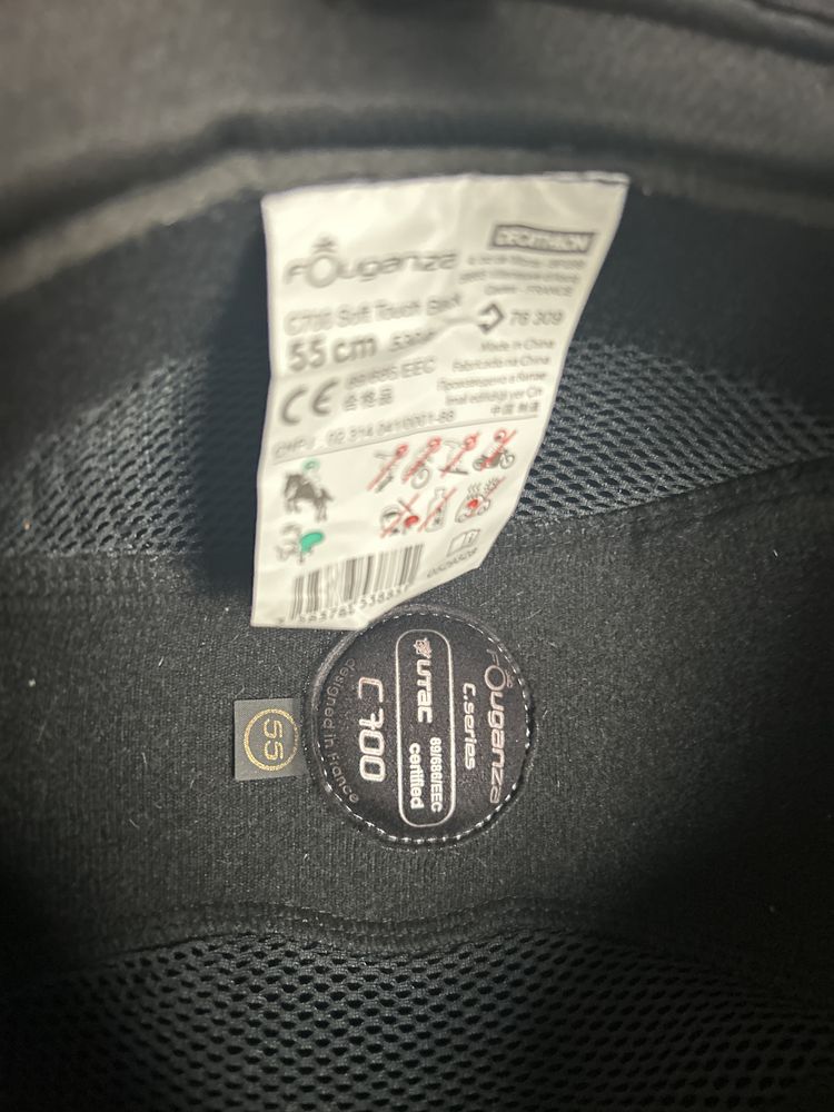 Kask jeździecki Fouganza C700 rozmiar 55 cm