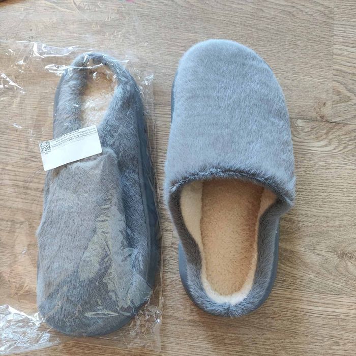 Тапочки, шльопанці, капці для дому розмір 42 сірі