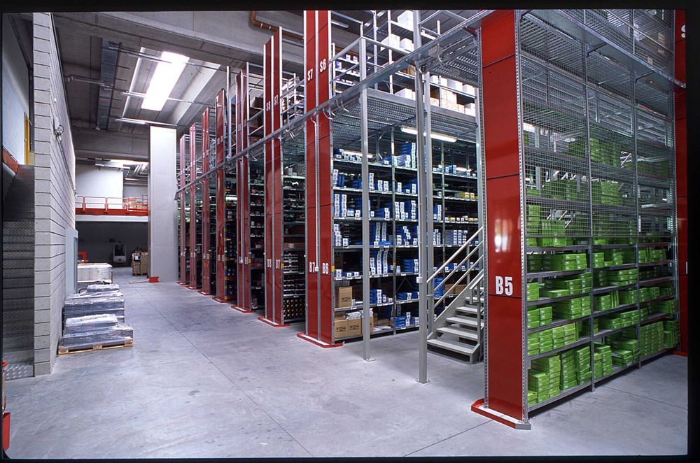 Стелажі поличкові та палетні, Мезонин -  фронтальні та інше