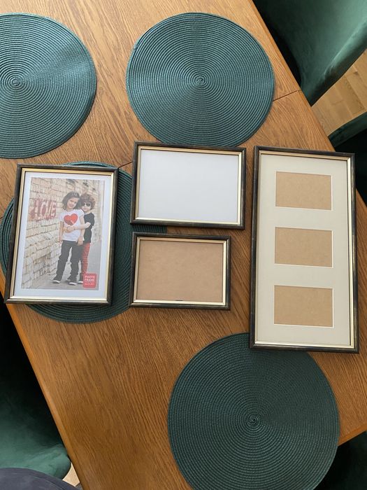 Komplet ramek brązowo-złote 12 sztuk