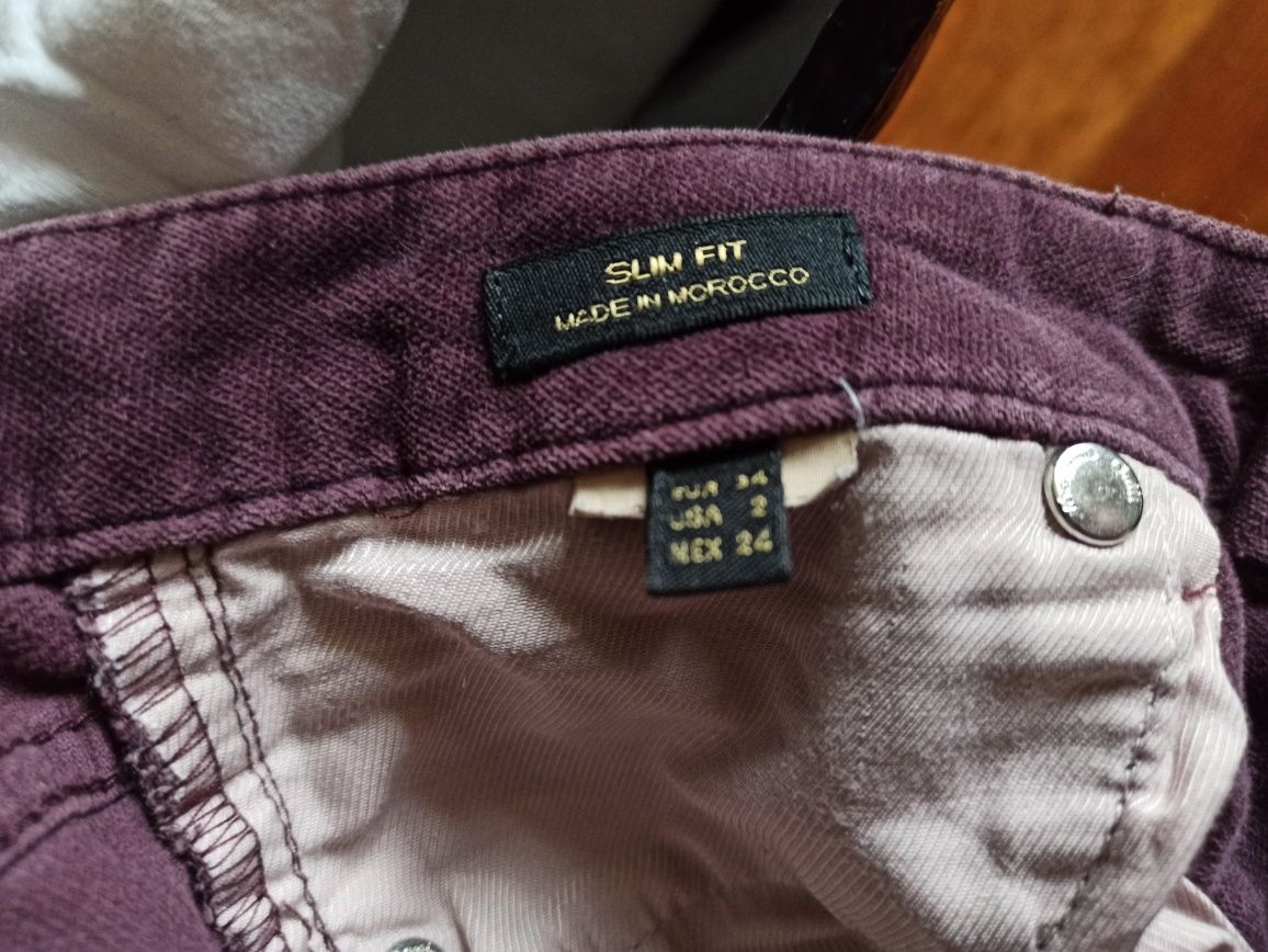 Spodnie Massimo Dutti slim fit