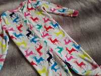 Ciepłe kigurumi pluszowe w jelonki piżama pluszowa onesie 13 l 158