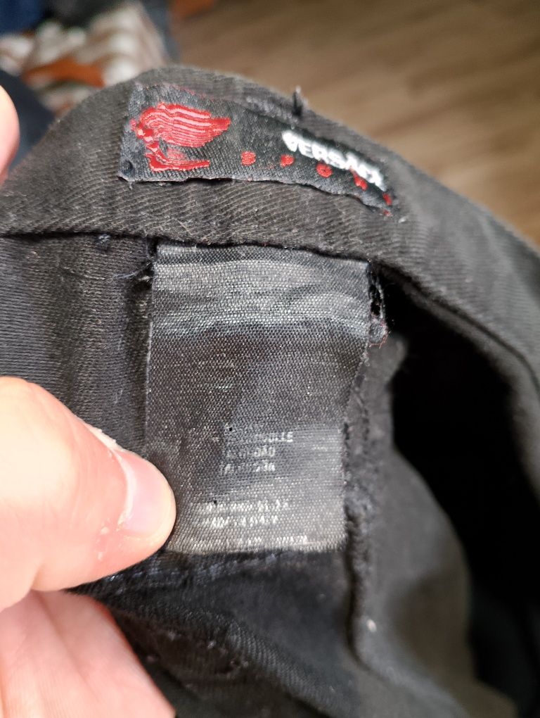 Czarne Damskie Spodnie Jeansowe Dżinsowe Versace Sport
