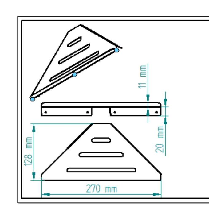 Narożna półka prysznicowa 2szt bez wiercenia, półka nierdzewna