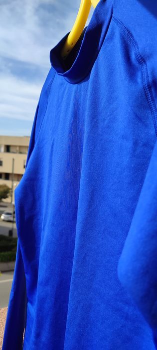 Camisola Térmica de Futebol azul manga cumprida