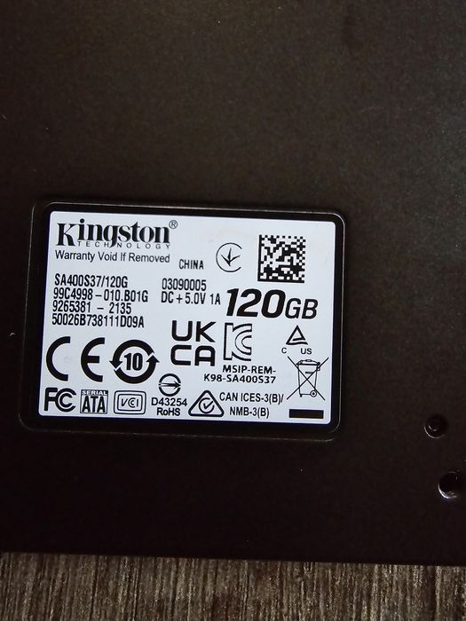 Disco Kingston de 120gb