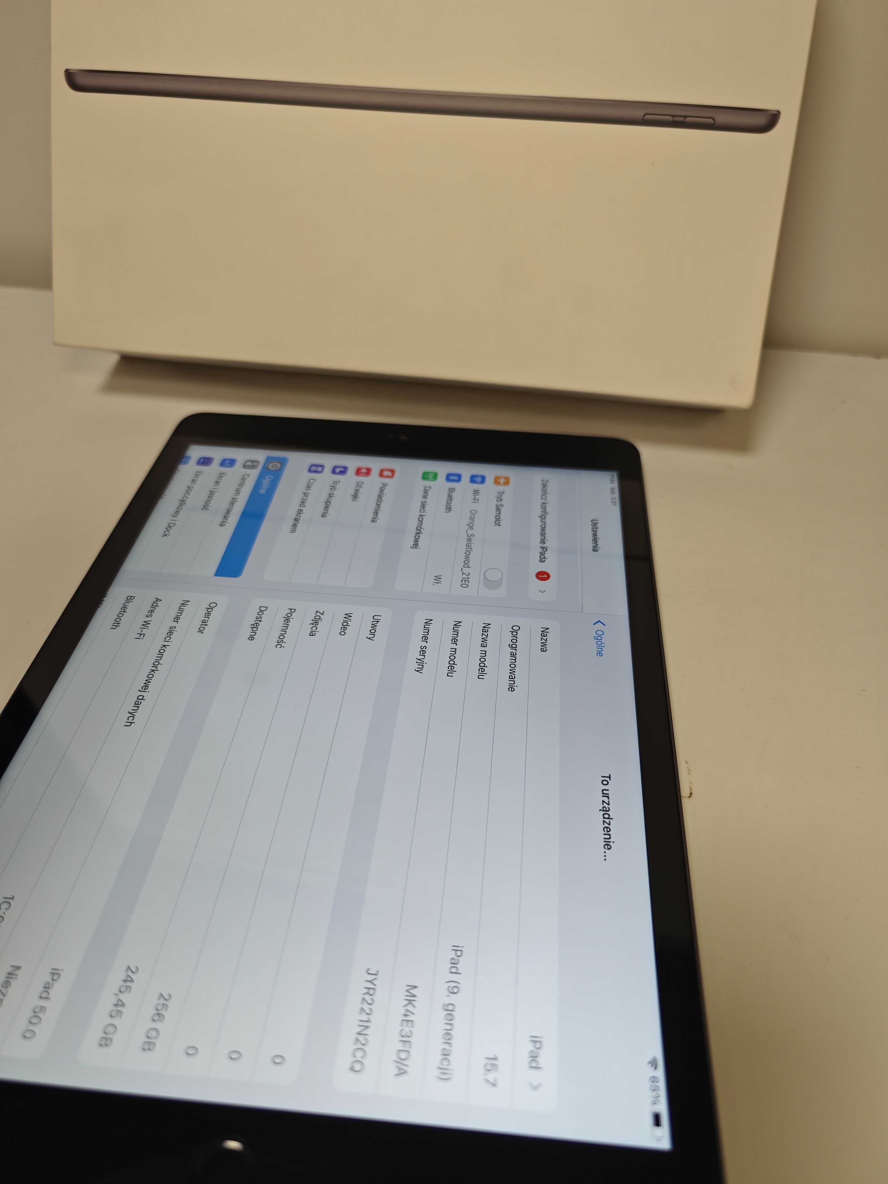 apple Ipad 9 generacja 256GB wifi lte