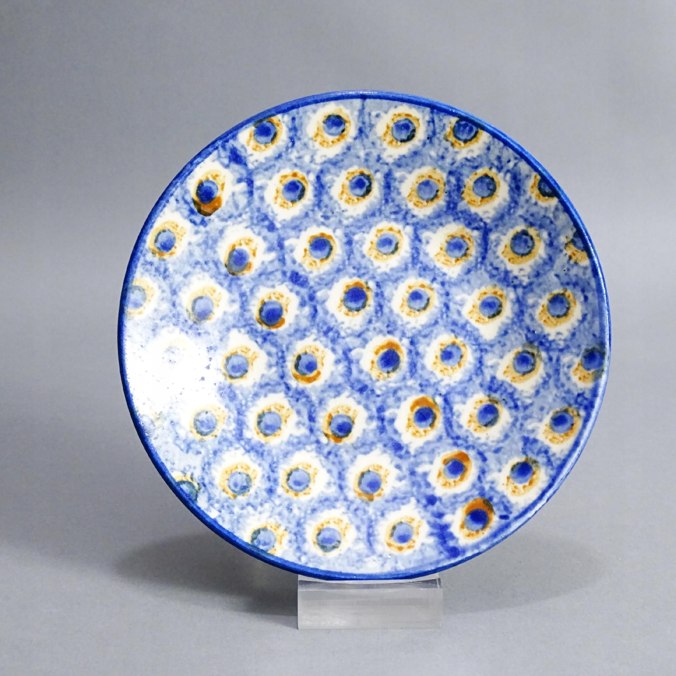 łużyce ręcznie malowany talerz ceramiczny bolesławiec