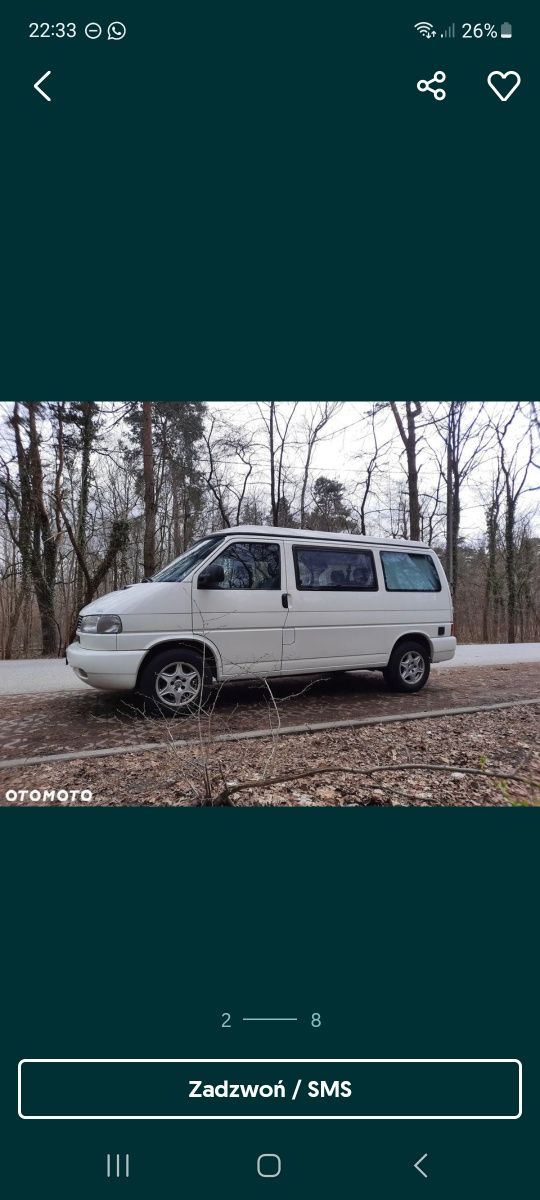 volkswagen california t4 westfalia zamiana