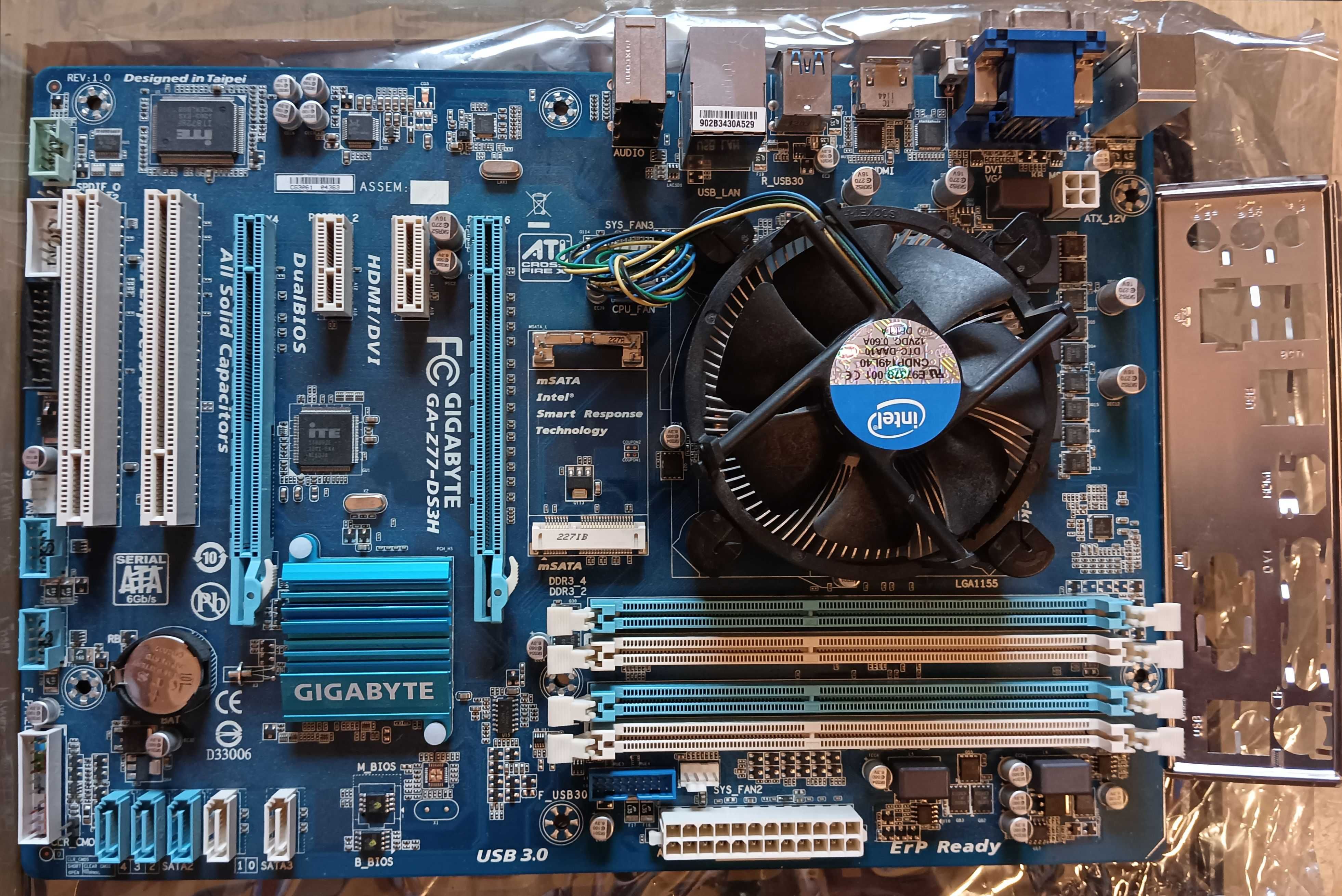 Płyta główna Gigabyte GA-Z77-DS3H + Intel Core i5 2500K Socket 1155