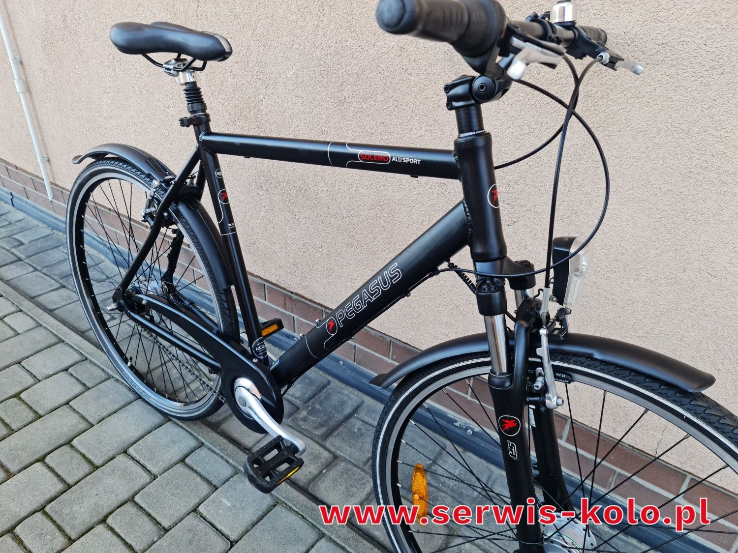 Rower męski miejski CROSSOWY PEGASUS koła 28 SHIMANO NEXUS aluminium