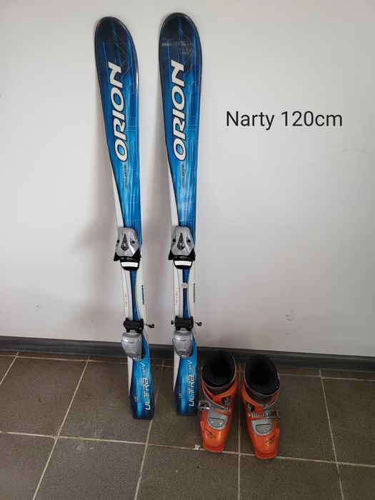 Narty 120cm z butami