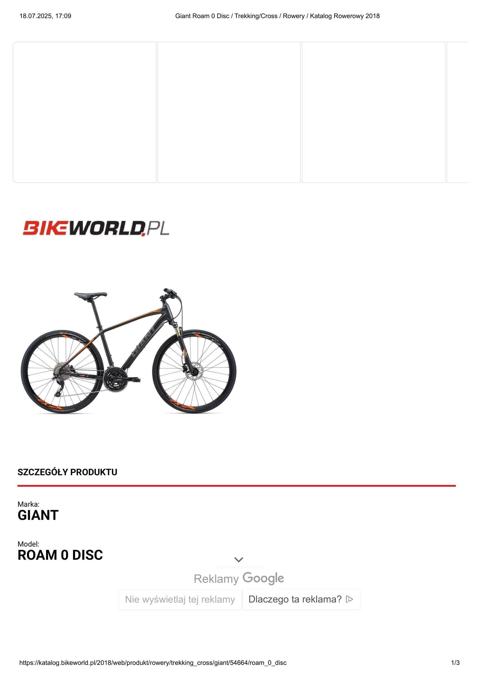 ROWER Giant Roam 0 Disc rozmiar M