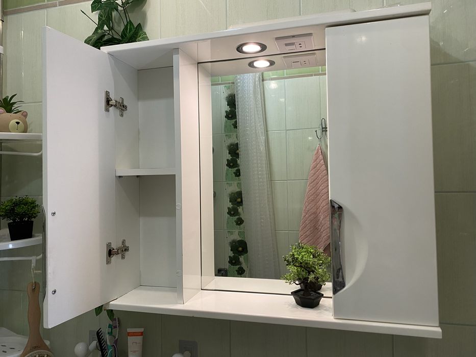 Полиця підвісна з поличками в ванну