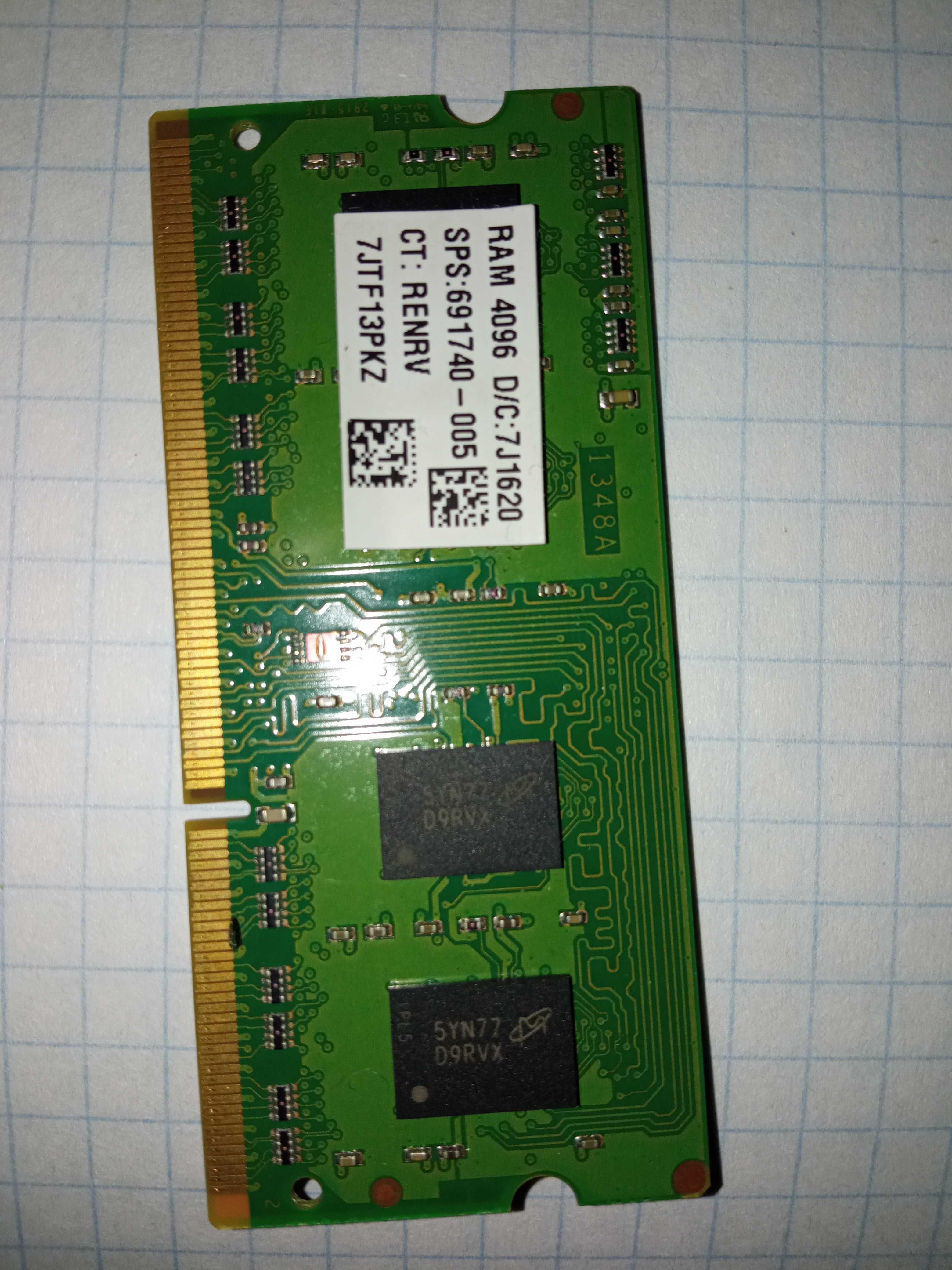 Оперативная память для ноутбука Micron DDR3L 4 gb