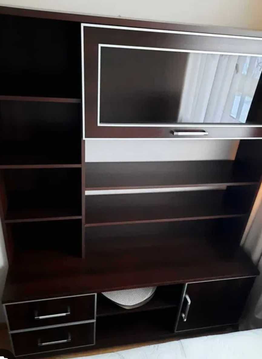 Zestaw mebli kolor venge,szafa i szafka RTV z nadstawka.