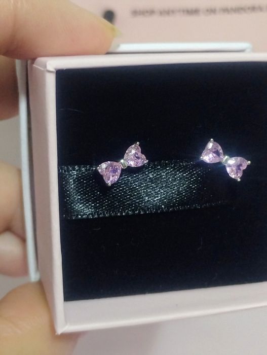 Сережки Пандора Pandora оригінал срібні нові