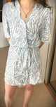 Sukienka Affair Warsaw Sophie zebra blue print 36 s