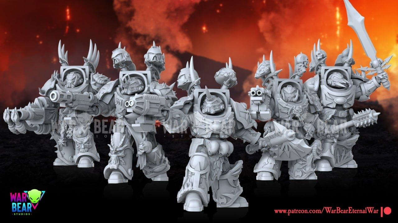 WARHAMMER 40000 3д друк 3d Вархамер Космодесант фотополімерний мініатю