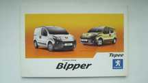 PEUGEOT Bipper Polska instrukcja obsługi Peugeot Tepee kolorowa orygin