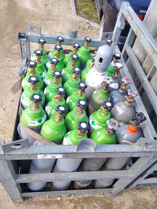 Gazy techniczne butle wymiana gazy techniczne tlen acetylen argon mix